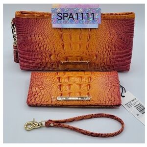 Brahmin Passion Fruit Kayla Clutch & Ady Wallet NEW
